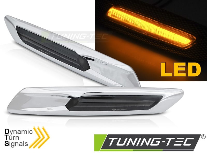 Dynamische LED Zijknipperlichten Zilver Smoke - BMW F10/F11 (2010-2013) - 57% Korting