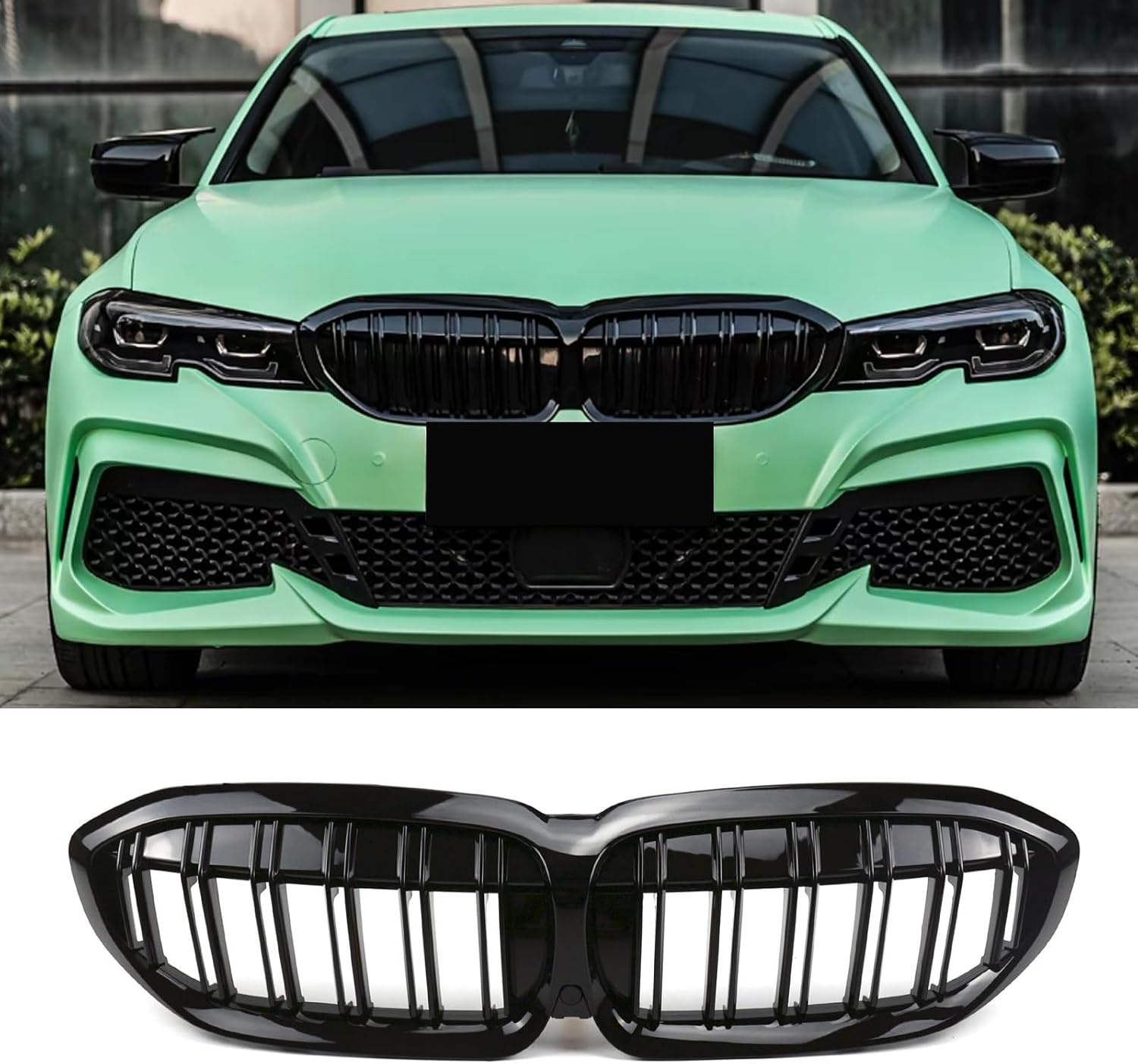Glanzend Zwarte Dubbele Radiatorgrill voor BMW 2 Serie F22/F23/M2 (2014-2018) - 53% Korting!