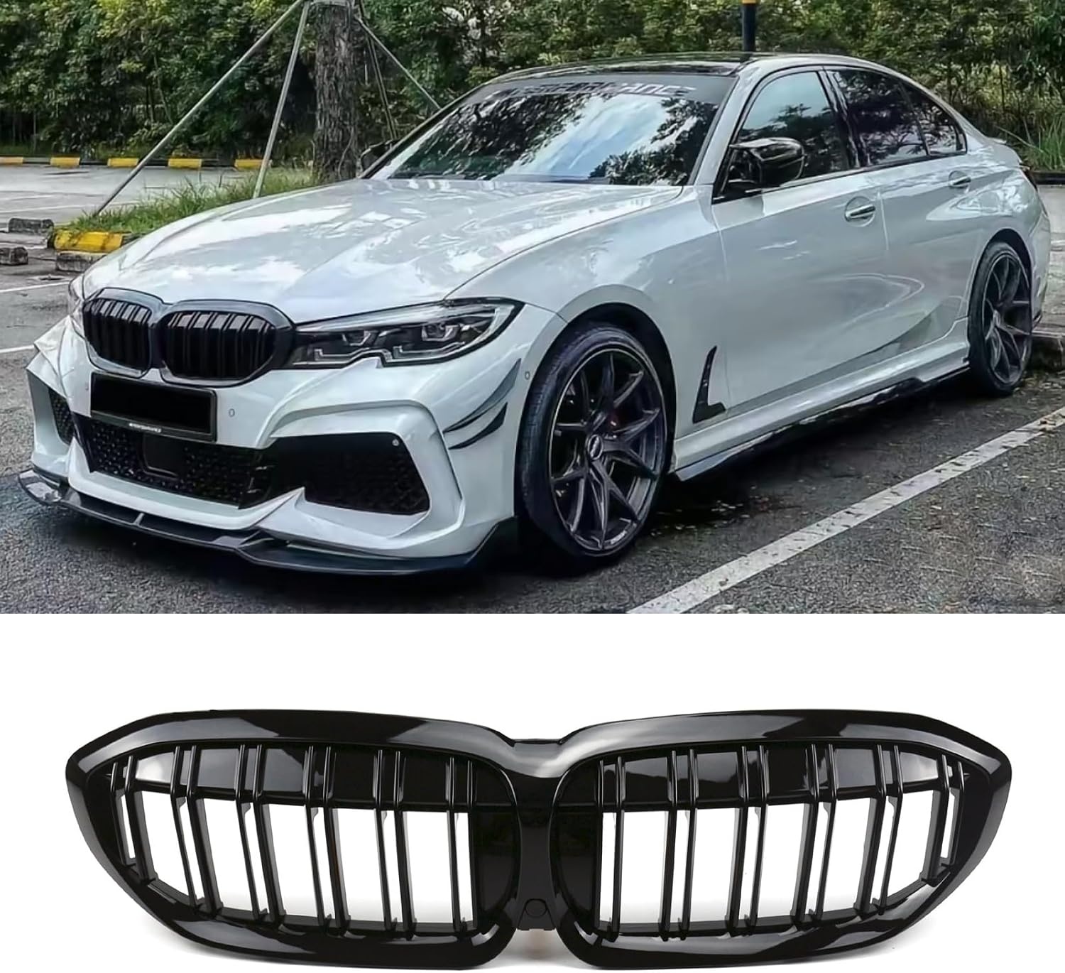 Glanzend Zwarte Dubbele Radiatorgrill voor BMW 2 Serie F22/F23/M2 (2014-2018) - 53% Korting!