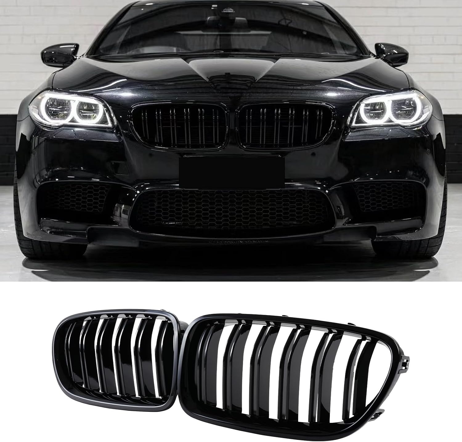 Glanzend Zwarte Dubbele Radiatorgrill voor BMW 2 Serie F22/F23/M2 (2014-2018) - 53% Korting!