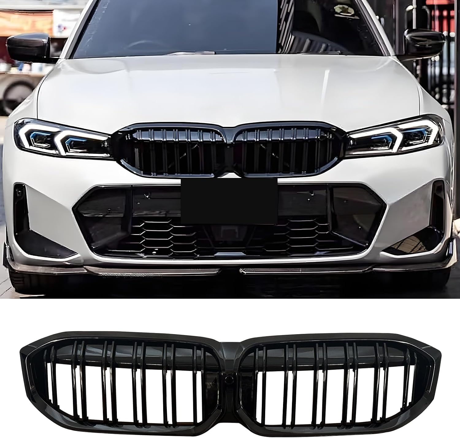 Glanzend Zwarte Dubbele Radiatorgrill voor BMW 2 Serie F22/F23/M2 (2014-2018) - 53% Korting!