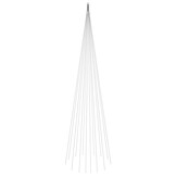 VidaXL Vlaggenmast Kerstboom, 800 cm, 1134 LED's Koudwit - 78% Korting