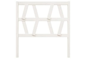 Hoofdbord massief grenenhout wit 96x4x100 cm - 44% korting