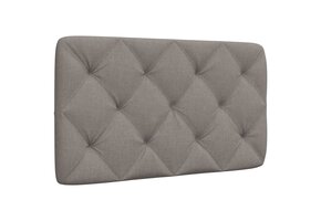 Hoofdbordkussen Taupe 80 cm Stof - 45% Korting