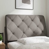 vidaXL Hoofdbordkussen 80 cm Stof Taupe - 65% Korting