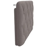 vidaXL Hoofdbordkussen 80 cm Stof Taupe - 65% Korting