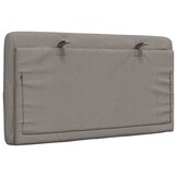 vidaXL Hoofdbordkussen 80 cm Stof Taupe - 65% Korting