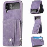 Portemonnee Hoesje Samsung Z Flip 4 5G (2022) Bruin Leer - 53% Korting