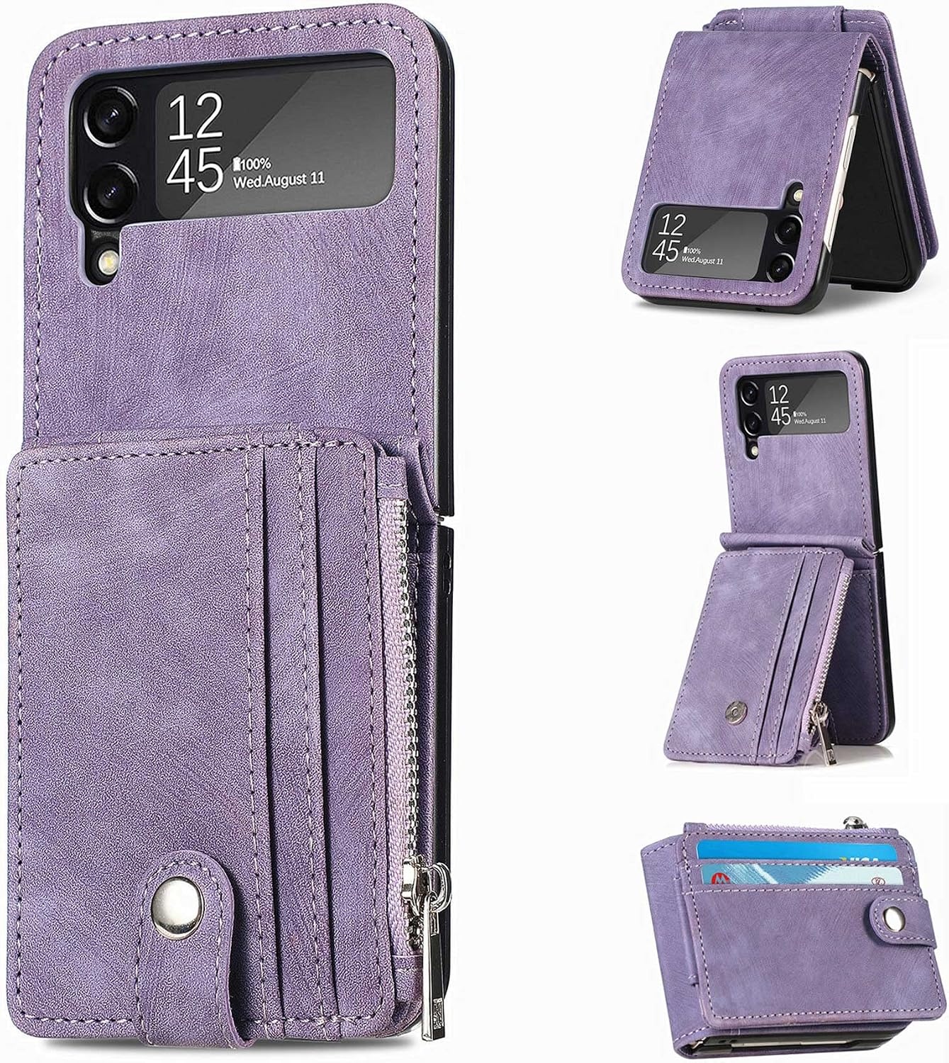 Portemonnee Hoesje Samsung Z Flip 4 5G (2022) Bruin Leer - 53% Korting