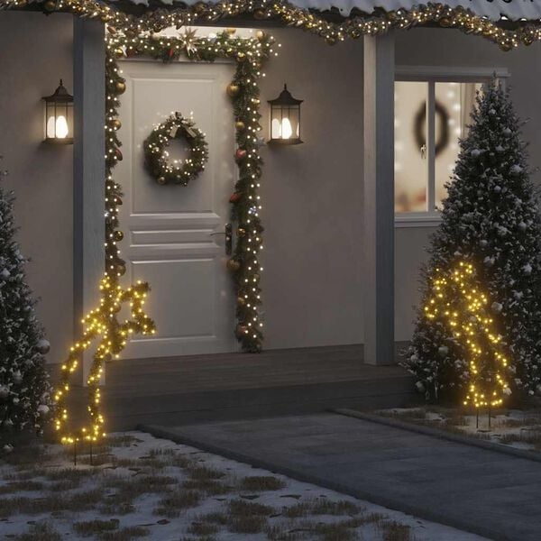 VidaXL Meteoor Kerstverlichting 115 LED's Warmwit - 45% Korting