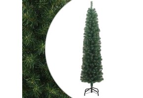 Smal Kunstkerstboom met Standaard 180cm PVC Groen - 46% Korting