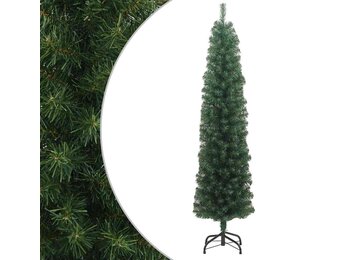 Smal Kunstkerstboom met Standaard 180cm PVC Groen - 46% Korting