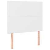 2 Witte Hoofdborden van Kunstleer (80x5x78/88 cm) - 68% Korting
