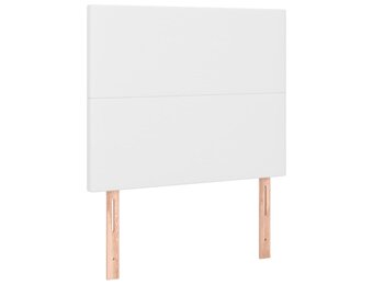 2 Witte Hoofdborden van Kunstleer (80x5x78/88 cm) - 68% Korting