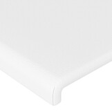 2 Witte Hoofdborden van Kunstleer (80x5x78/88 cm) - 68% Korting