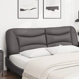 Hoofdbordkussen 180 cm Kunstleer Grijs - 57% Korting