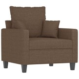 VidaXL Fauteuil Stof Bruin 60 cm met 75% Korting