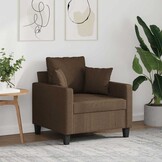 VidaXL Fauteuil Stof Bruin 60 cm met 75% Korting