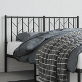 Hoofdbord Metaal Zwart 140cm - 70% Korting