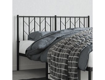 vidaXL Hoofdbord Metaal Zwart 140 cm met 72% korting