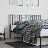 vidaXL Hoofdbord Metaal Zwart 140 cm met 72% korting