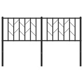 vidaXL Hoofdbord Metaal Zwart 140 cm met 72% korting
