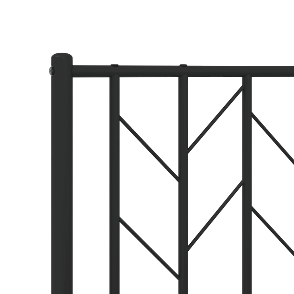 Hoofdbord Metaal Zwart 140cm - 70% Korting