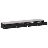 VidaXL Bedlades Zwart Eiken (62% korting) - 180 cm