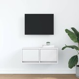 vidaXL TV-meubel 60x31x25,5 cm Bewerkt Hout Wit - 61% Korting