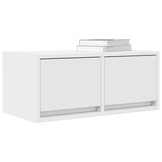 vidaXL TV-meubel 60x31x25,5 cm Bewerkt Hout Wit - 61% Korting