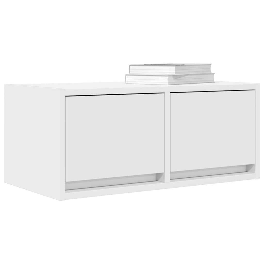vidaXL TV-meubel 60x31x25,5 cm Bewerkt Hout Wit - 61% Korting