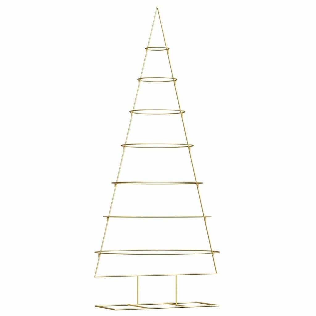 Metalen Kerstboom 210cm Goud - 81% Korting