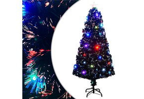 Kunstkerstboom 150 cm met LED en Glasvezel - 46% Korting