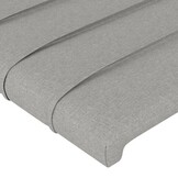 vidaXL Hoofdborden Lichtgrijs Stof 2 stuks 80x5x78/88cm - 59% Korting