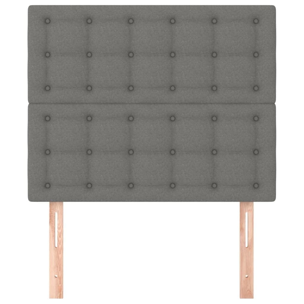vidaXL Hoofdborden Donkergrijs Stof (Set van 2) - 34% Korting