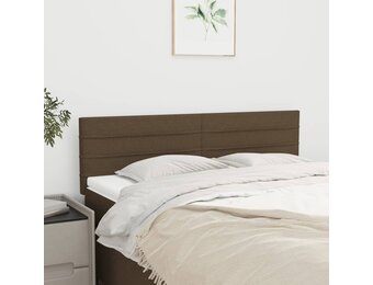 vidaXL Hoofdborden 2 stuks 72x5x78/88 cm Stof Donkerbruin (59% Korting)