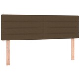vidaXL Hoofdborden 2 stuks 72x5x78/88 cm Stof Donkerbruin (59% Korting)