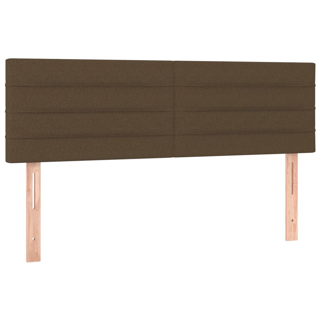 vidaXL Hoofdborden 2 stuks 72x5x78/88 cm Stof Donkerbruin (59% Korting)
