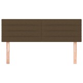 vidaXL Hoofdborden 2 stuks 72x5x78/88 cm Stof Donkerbruin (59% Korting)