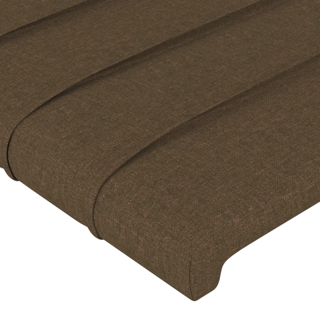 vidaXL Hoofdborden 2 stuks 72x5x78/88 cm Stof Donkerbruin (59% Korting)
