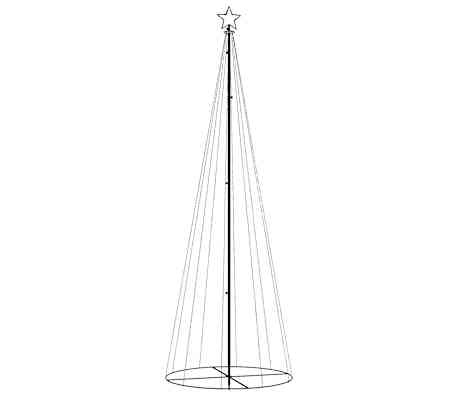 Kegelkerstboom 310 LED's 100x300 cm Meerkleurig - 46% Korting!