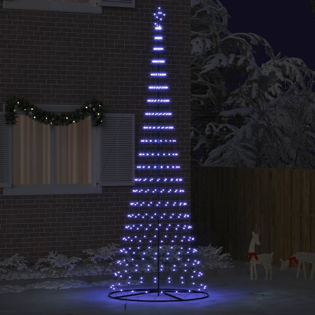 vidaXL Blauwe LED Kerstboom (399cm) met 450 LEDs - 66% Korting!