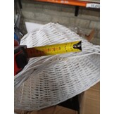 Witte Wicker Plafondlampenkap Ø38x23 cm - 66% Korting