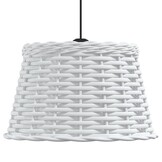 Witte Wicker Plafondlampenkap Ø38x23 cm - 66% Korting