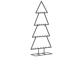 Moderne Metalen Kerstboom 125 cm Zwart - 45% Korting