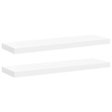 Zwevende Wandschappen MDF Wit 2 stuks - 55% Korting