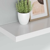 Zwevende Wandschappen MDF Wit 2 stuks - 55% Korting