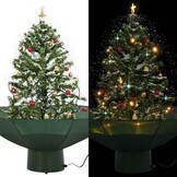 Sneeuw Kerstboom 75cm Groen met Verlichting & Decoraties - 46% Korting