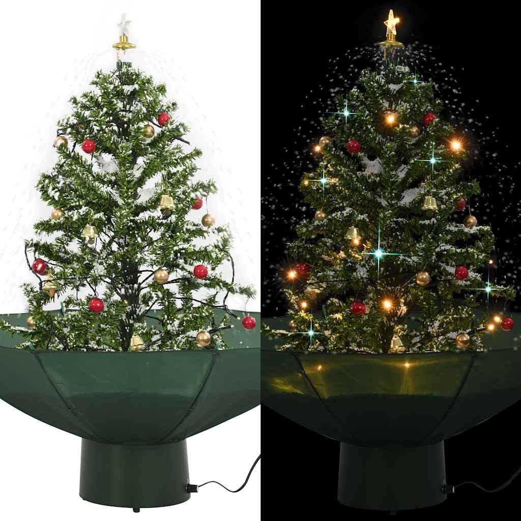 Sneeuw Kerstboom 75cm Groen met Verlichting & Decoraties - 46% Korting
