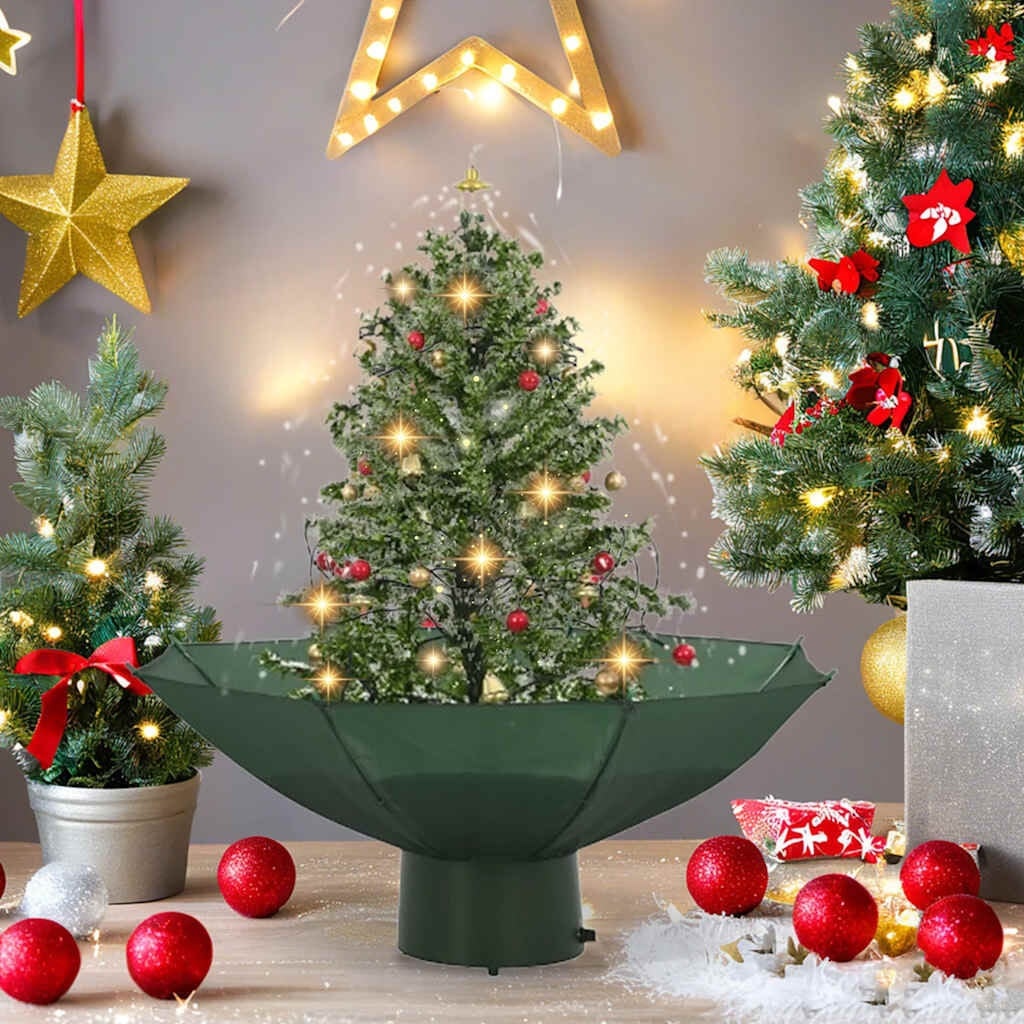 Sneeuw Kerstboom 75cm Groen met Verlichting & Decoraties - 46% Korting